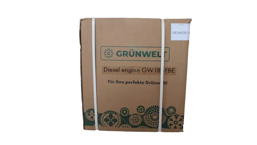 Двигатель Grunwelt GW186FBЕ дизельный с электростартером 9.5 л.с. вал 25.00 мм.- шлицевой, фото фото 13