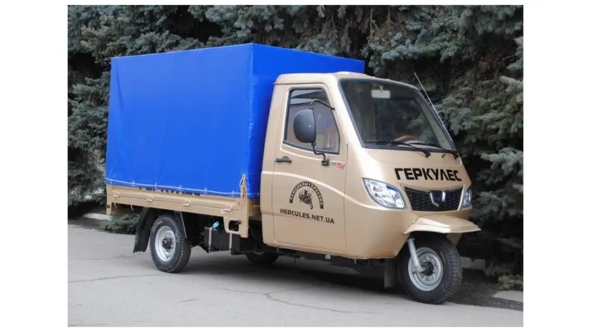 Вантажний мотоцикл ГЕРКУЛЕС J7-S1 250 тентований фото 2 купити в Україні