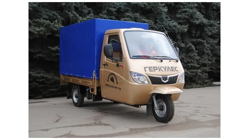 Вантажний мотоцикл ГЕРКУЛЕС J7-S1 250 тентований фото 9 купити в Україні