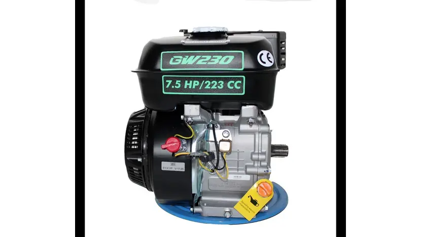Двигатель GrunWelt GW230-T/20, 7.5 л.с., бензиновый, вал 20 мм (шлиц), фото фото 6