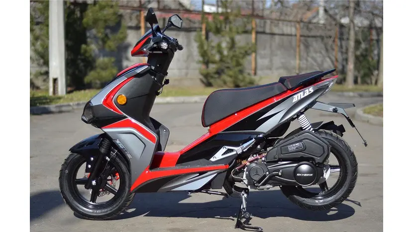 Моторолер SKYBIKE ATLAS 150 (червоний) фото 3 купити в Україні