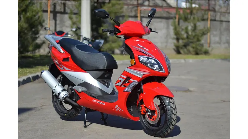Моторолер SKYBIKE DEXX / PATROL 150 (червоний) фото 2 купити в Україні