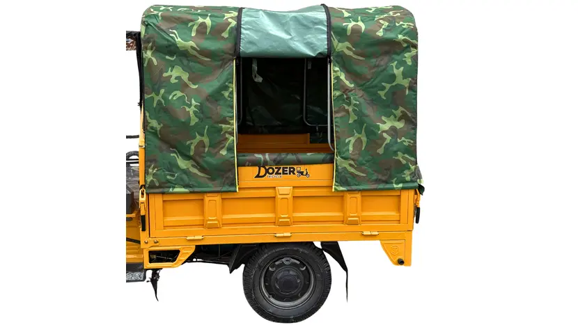 Тент для кузова грузового электротрицикла DOZER CAMO 1,5x1,1, фото фото 3