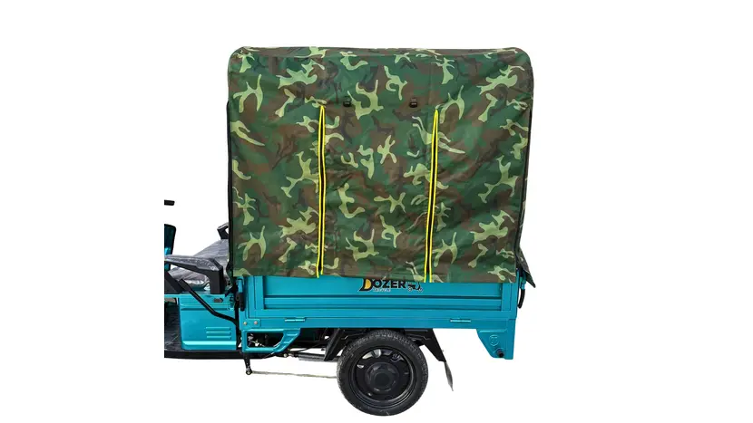 Тент для кузова вантажного електротрицикла DOZER CAMO (1,3x1,1) фото 2 купити в Україні