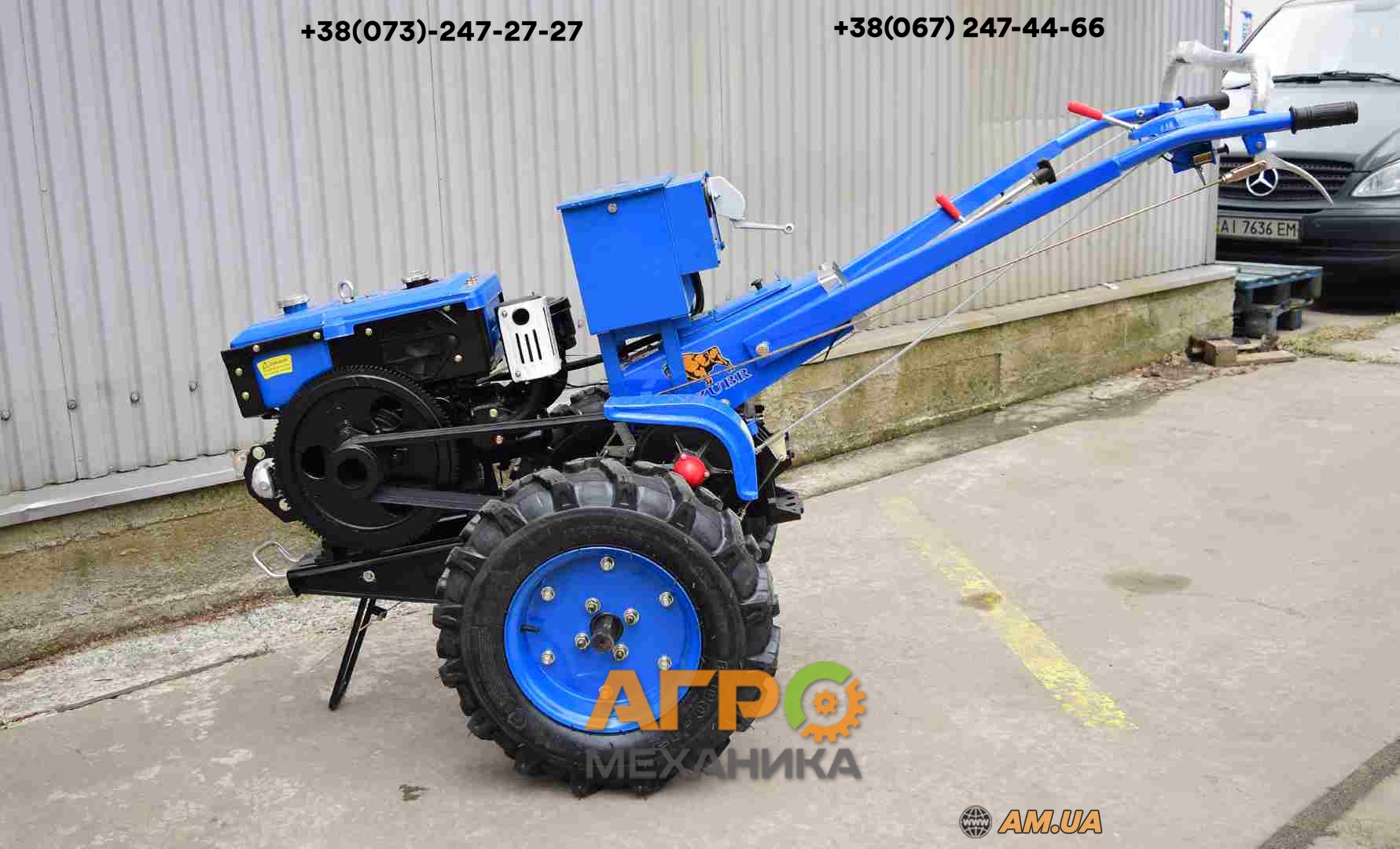 Мотоблок Зубр JR-Q78-SE (фреза), 2-х дисковое сцепление дизель 8 л.с ...