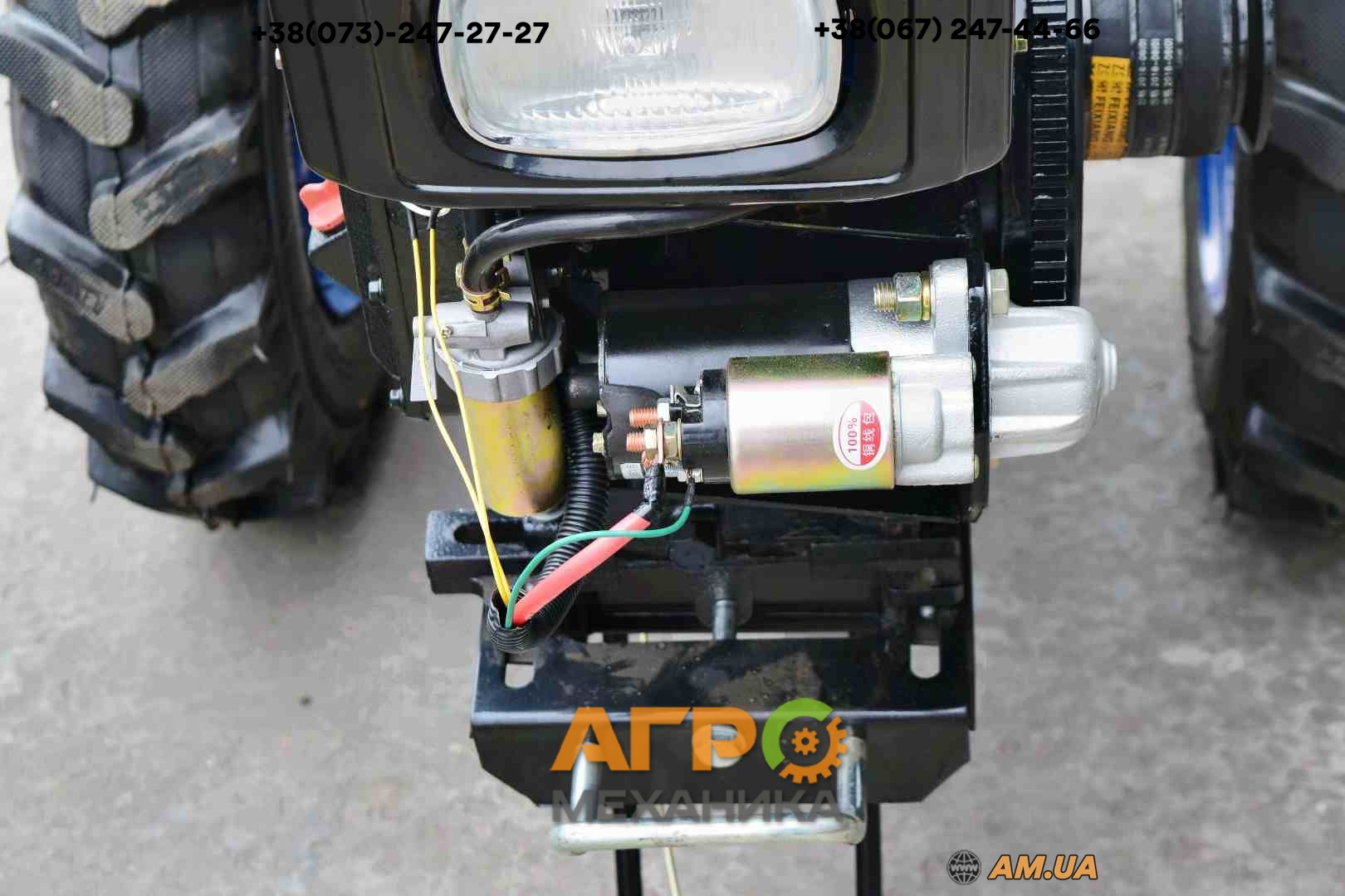 Мотоблок Зубр JR-Q78-SE (фреза), 2-х дисковое сцепление дизель 8 л.с ...