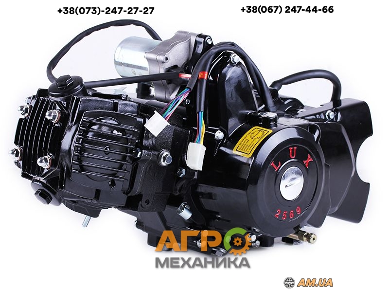 Двигатель на мопеды Альфа/Дельта/Актив110CC полуавтомат BLACK (с ...