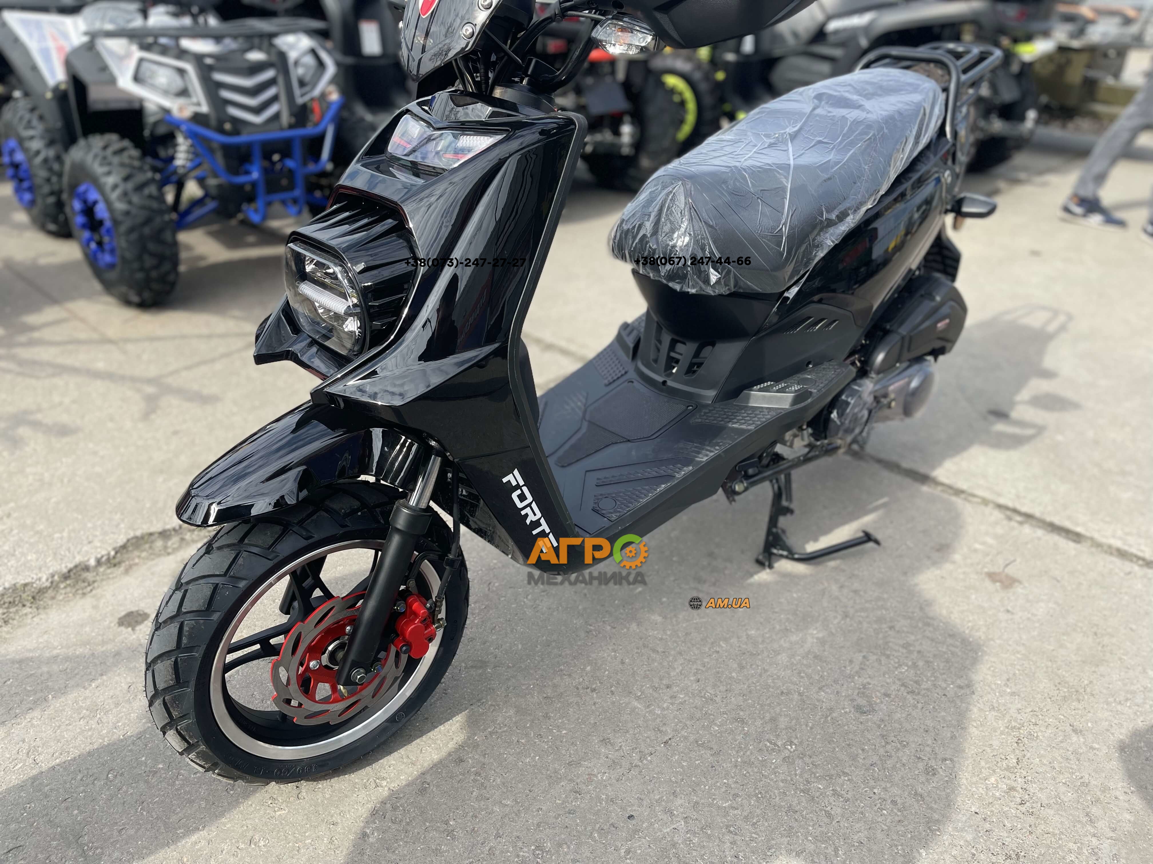 Скутер FORTE BWS-R NEW 150CC (Чёрный) - купить в Киеве и Украине - цена в  интернет-магазине Агромеханика