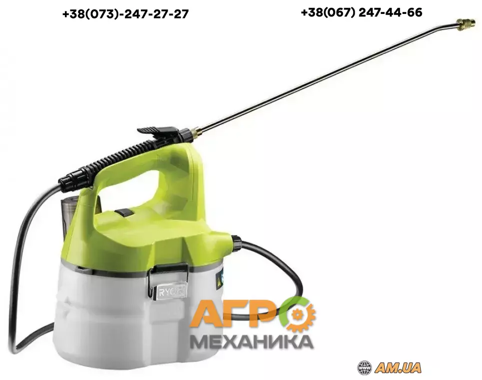 Опрыскиватель аккумуляторный Ryobi ONE+ OWS1880, 3.5л, 3.1 бар, 0.5 л ...