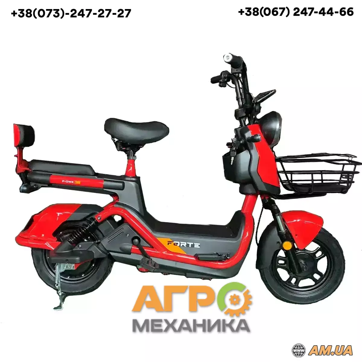 Электроскутер Forte GS500 (Красный) купить в Киеве (120337) - Агромеханика